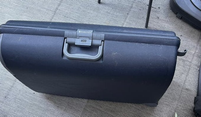 Carlton Koffer - Harde Schaal met Wieltjes, Ophalen, Gebruikt, 50 tot 60 cm, Hard kunststof