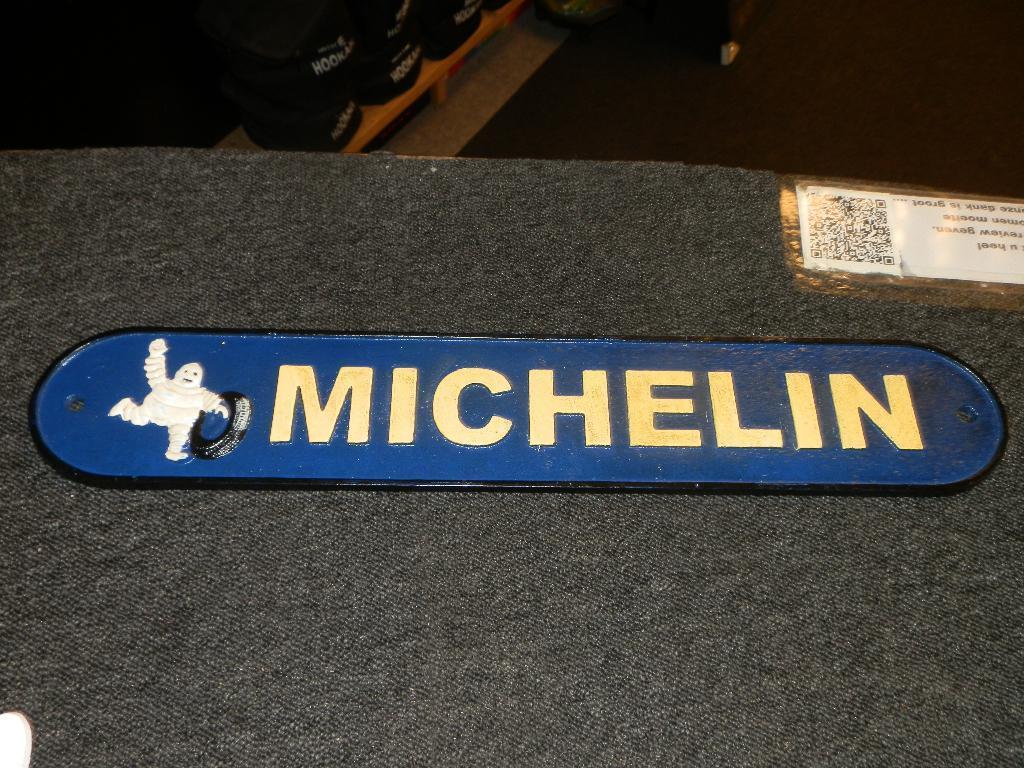 Gietijzeren decoratiebord michelin ,esso garage, Ophalen of Verzenden, Nieuw