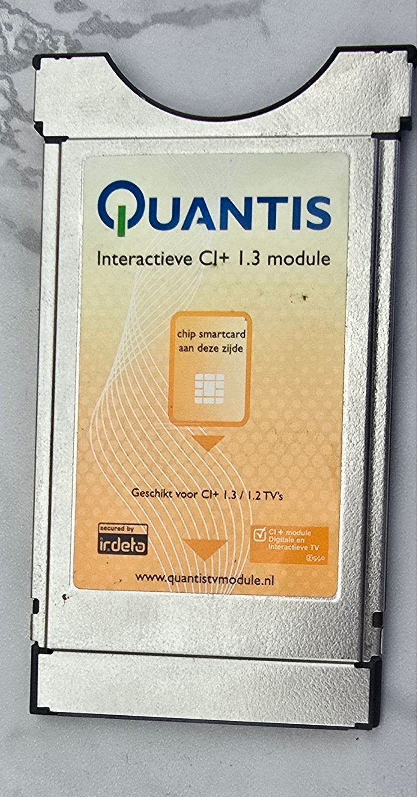 Quantis Interactieve CI+ 1.3 module Irdeto DVB CI, Ophalen of Verzenden, Gebruikt, 50 Hz, Overige merken