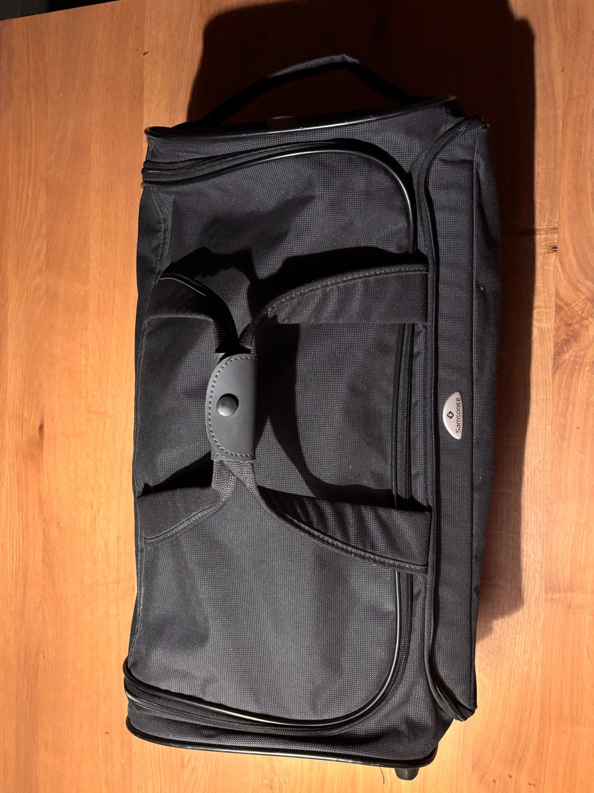 Samsonite Duffle op Wieltjes - Zwart, 30 cm of meer, Zwart, Ophalen of Verzenden, Zo goed als nieuw