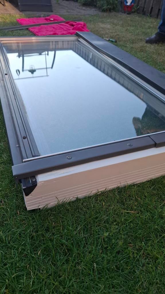 Velux Dakraam GGL U04 3059 met afdekkappen, Doe-het-zelf en Verbouw, Glas en Ramen, Gebruikt, 80 tot 120 cm, Ophalen of Verzenden