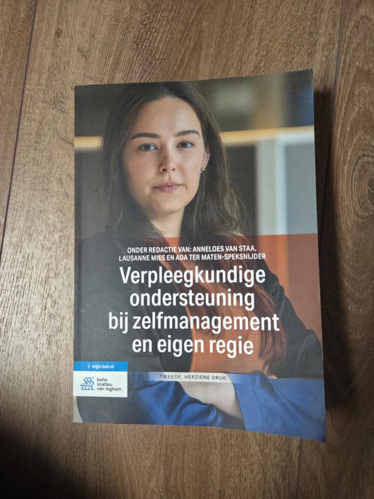 Boek: Verpleegkundige ondersteuning bij zelfmanagement, Ophalen of Verzenden, Nieuw, HBO