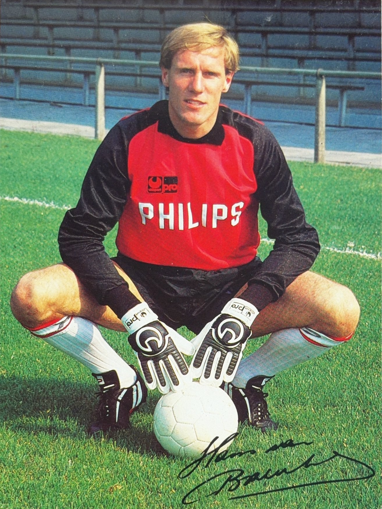 Spelerskaart Hans van Breukelen  -  PSV Eindhoven, Verzamelen, Verzenden, Zo goed als nieuw, PSV, Spelerskaart