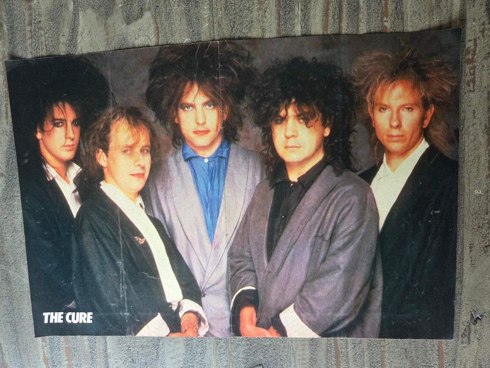 Vintage The Cure Poster - Jaren '80, Ophalen of Verzenden, Zo goed als nieuw, A1 t/m A3, Muziek