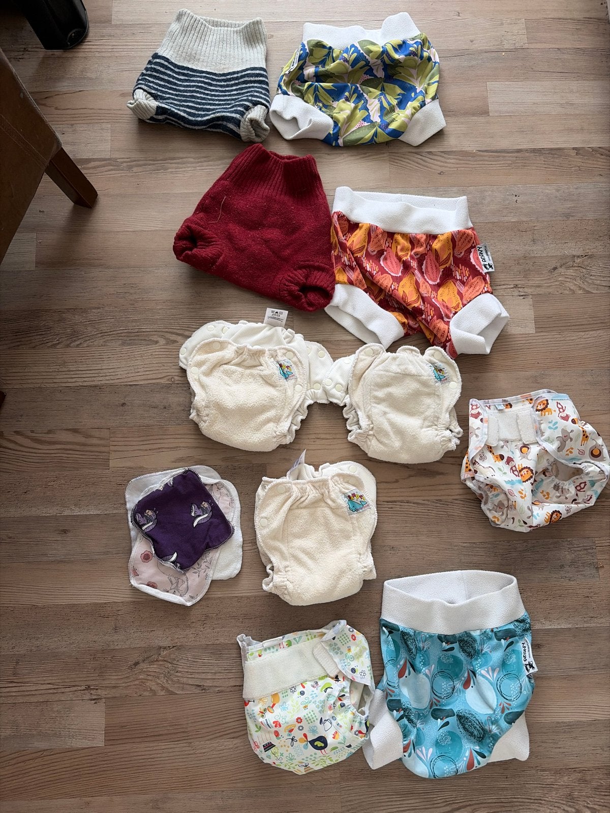 Diverse wasbare luiers en overbroekjes - Maat Small, Kinderen en Baby's, Ophalen of Verzenden, Gebruikt, Jongetje of Meisje