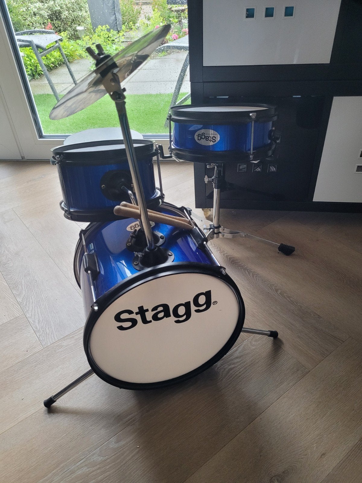 Stagg Junior Drumstel - Compleet zeer mooi degelijk, Muziek en Instrumenten, Drumstellen en Slagwerk, Ophalen of Verzenden, Zo goed als nieuw