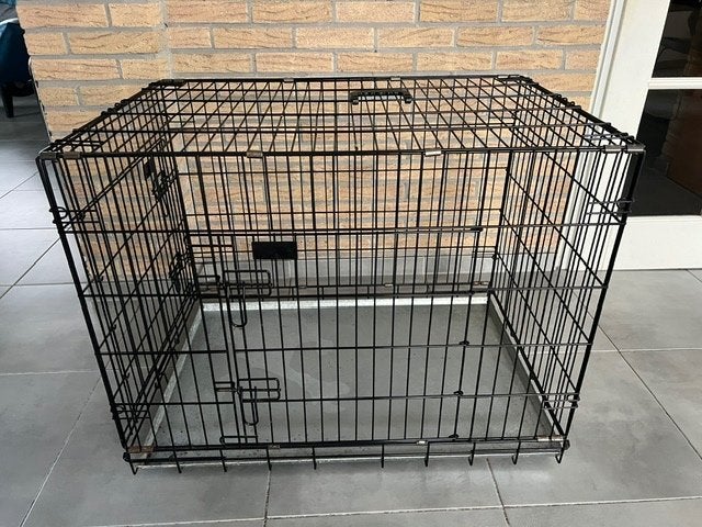 Hondenbench L B88xD60xH68 metaal opvouwbaar, Ophalen, Gebruikt