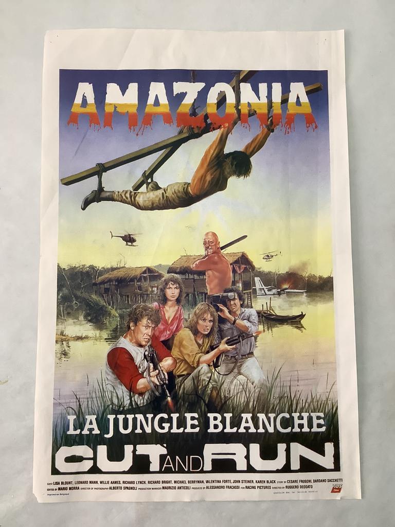 AMAZONIA   filmposter  36-54 cm   Used, Ophalen of Verzenden, Gebruikt, Deurposter of groter, Film en Tv