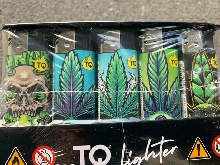 50X Aansteker Cannabis Print klik navulbaar, Verzamelen, Ophalen, Nieuw, Aansteker