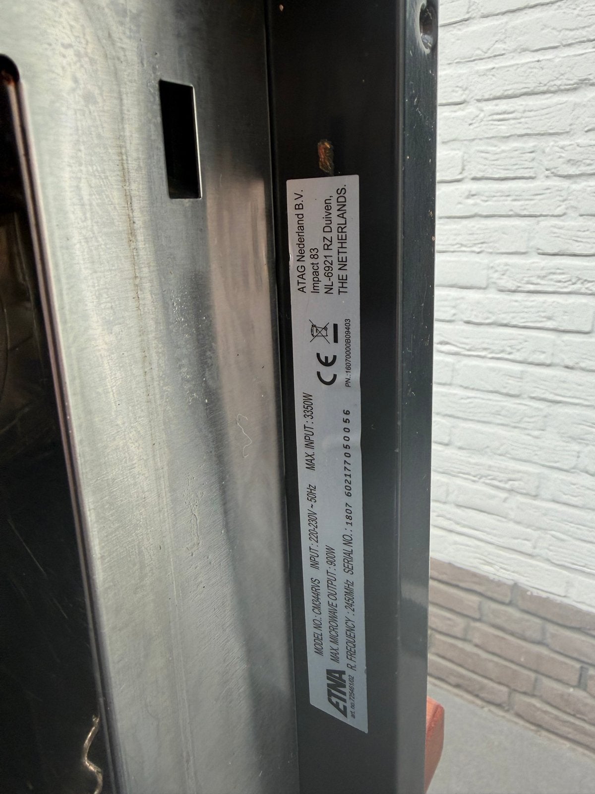 Etna CM244RVS Combi-oven, Ophalen, 45 tot 50 cm, Gebruikt, Hete lucht