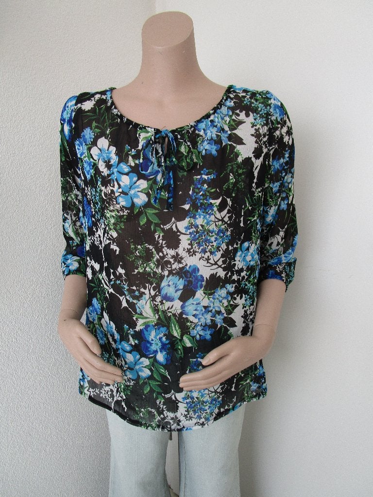 Voile blouse maat M, Verzenden, Zo goed als nieuw, Maat 38/40 (M), Meerkleurig