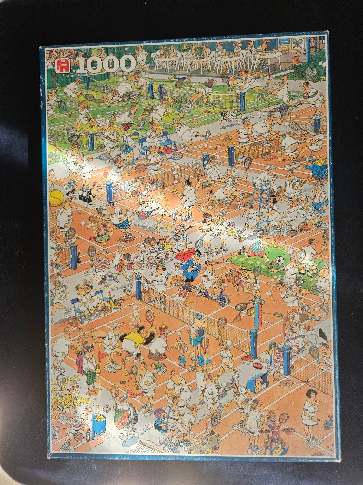 Jan van Haasteren Tennis 1000 stukjes, Ophalen of Verzenden, 500 t/m 1500 stukjes, Zo goed als nieuw
