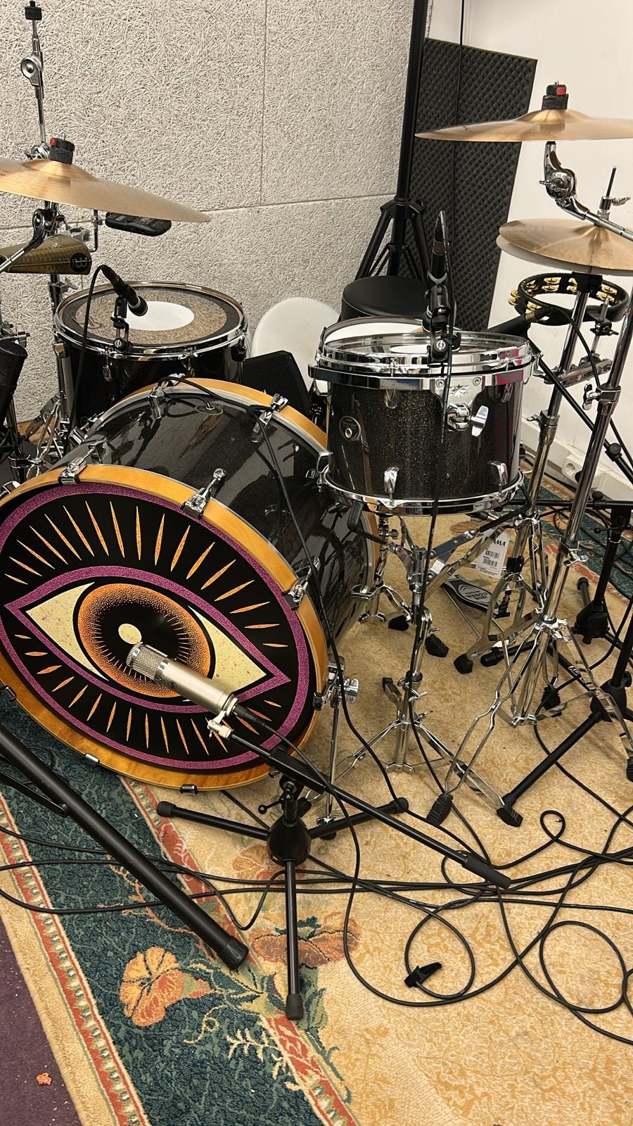 Tama Silverstar Drumkit - Midnight Gold Sparkle 26 inch kick, Muziek en Instrumenten, Drumstellen en Slagwerk, Ophalen, Gebruikt