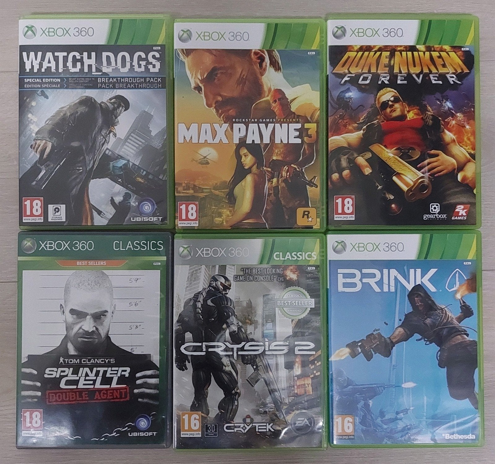 6 populaire Xbox 360 games - Actie & Avontuur, Avontuur en Actie, Ophalen of Verzenden, Zo goed als nieuw, 3 spelers of meer