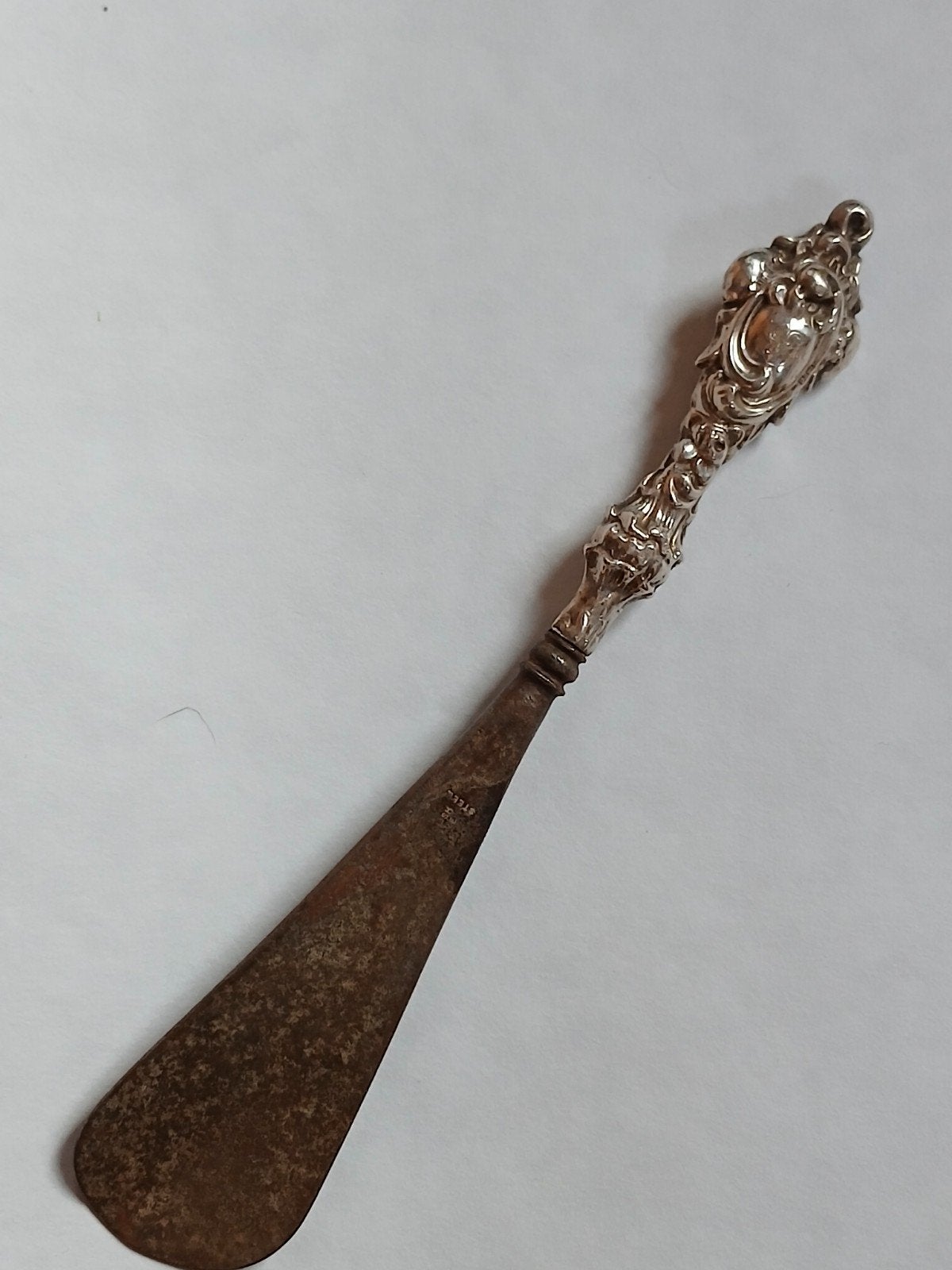 antiek oud zilver schoenlepel engels verzamelzilver heft, Antiek en Kunst, Ophalen, Zilver