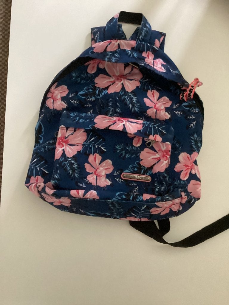 Leuke rugzak met bloemenprint - Enrico Benetto, Gebruikt, 25 tot 40 cm, Waterdicht, 30 tot 45 cm