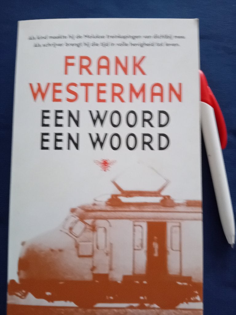 Treinkaping Frank Westerman. Een woord, een woord., Ophalen of Verzenden, Gelezen