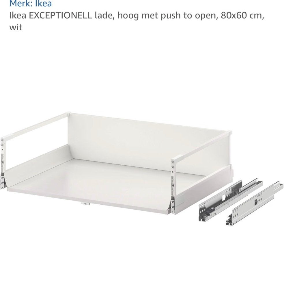 Nieuw in doos Ikea exceptionell 80x60 wit hoog met druk, Wit, Nieuw, Minder dan 100 cm, 50 tot 75 cm