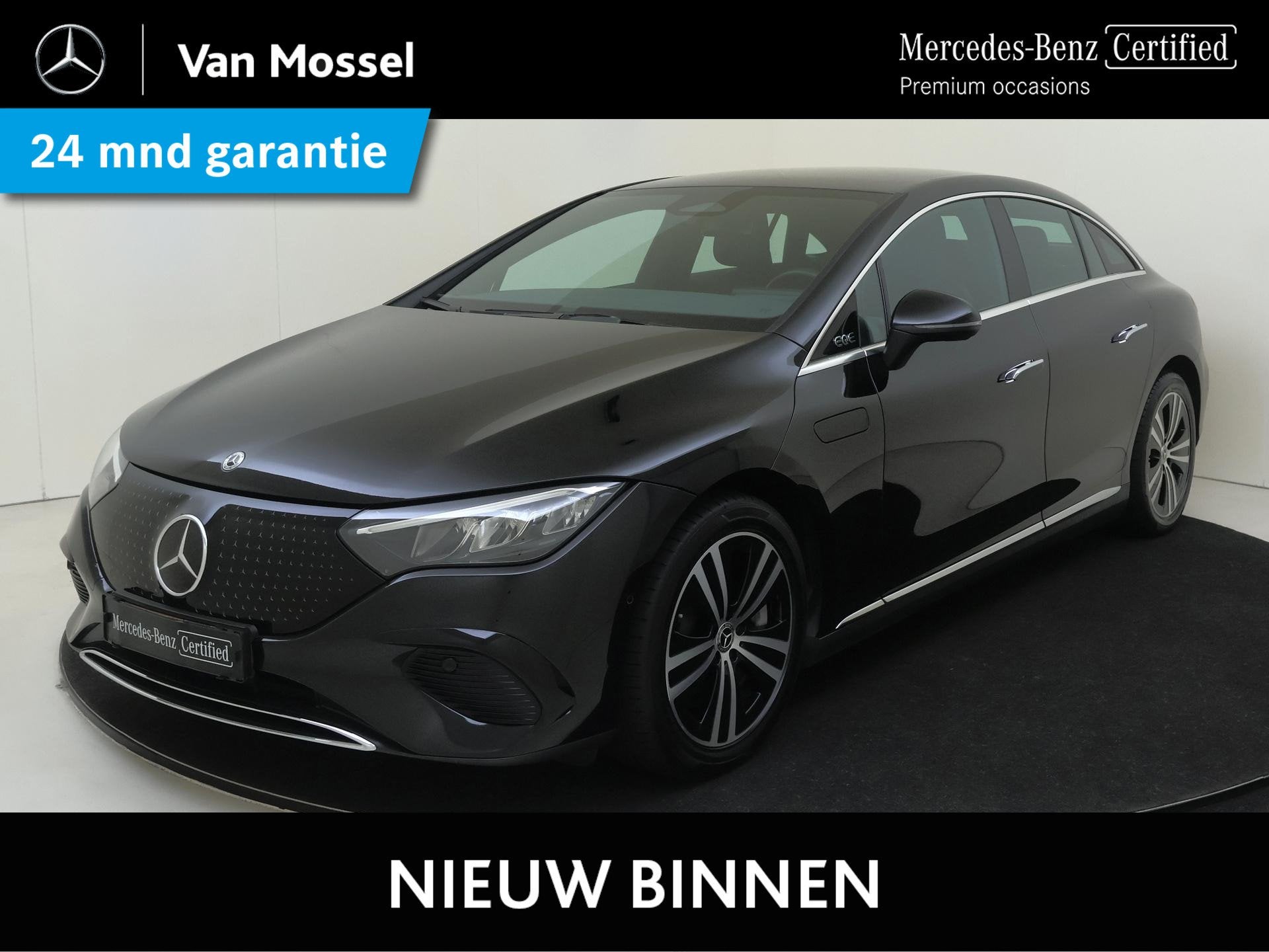 Mercedes-Benz EQE 300 Business Line 89 kWh, Auto's, Achterwielaandrijving, Gebruikt, 89 kWh, Zwart