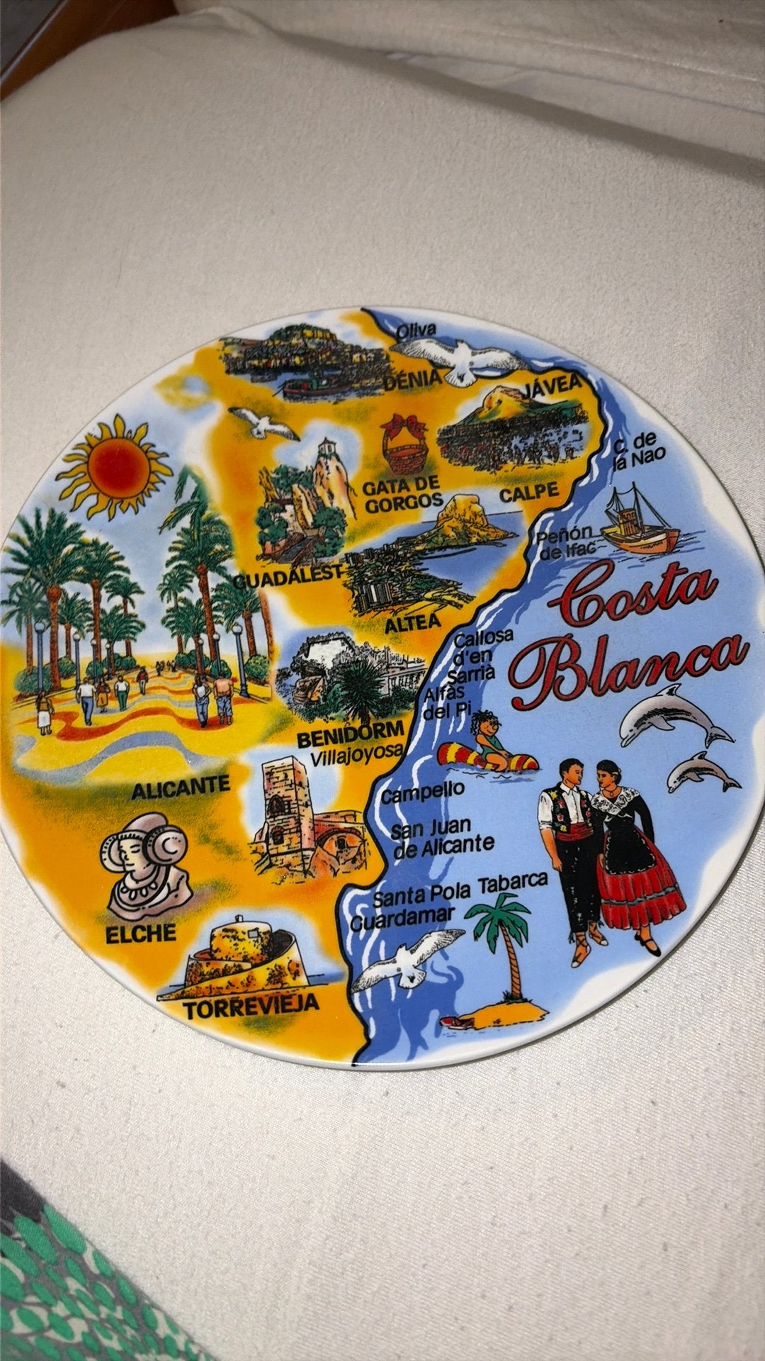 Wandbord Costa Blanca, Ophalen of Verzenden, Zo goed als nieuw