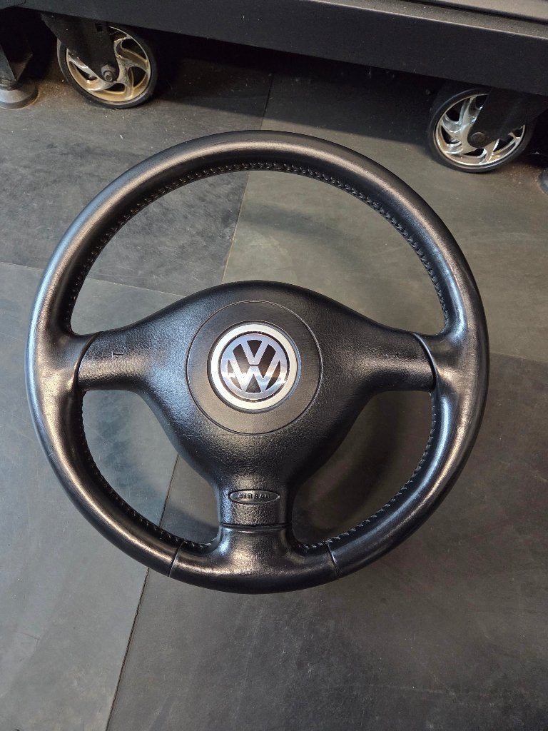 Leren stuur Golf 3 Polo 6n2 T4, Auto-onderdelen, Besturing, Ophalen of Verzenden, Gebruikt, Volkswagen