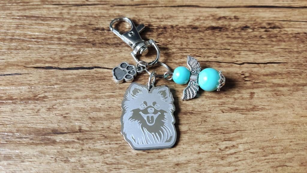 (Tas/Sleutel) Hanger Pomeriaan RVS met beschermengeltje, Verzenden, Nieuw, Hanger