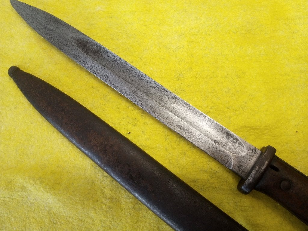 WW1 WO1 origineel 1916 bajonet Duits mooie staat voor K98, Ophalen of Verzenden, Landmacht, Duitsland, Mes of Dolk