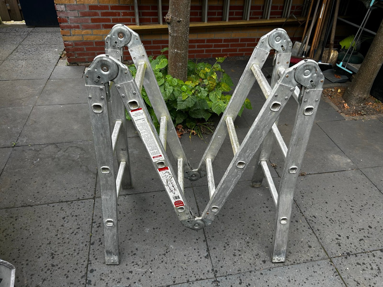 Altrex 4x3 reformladder / steiger, Gebruikt, Ophalen of Verzenden, Ladder, Opvouwbaar of Inschuifbaar