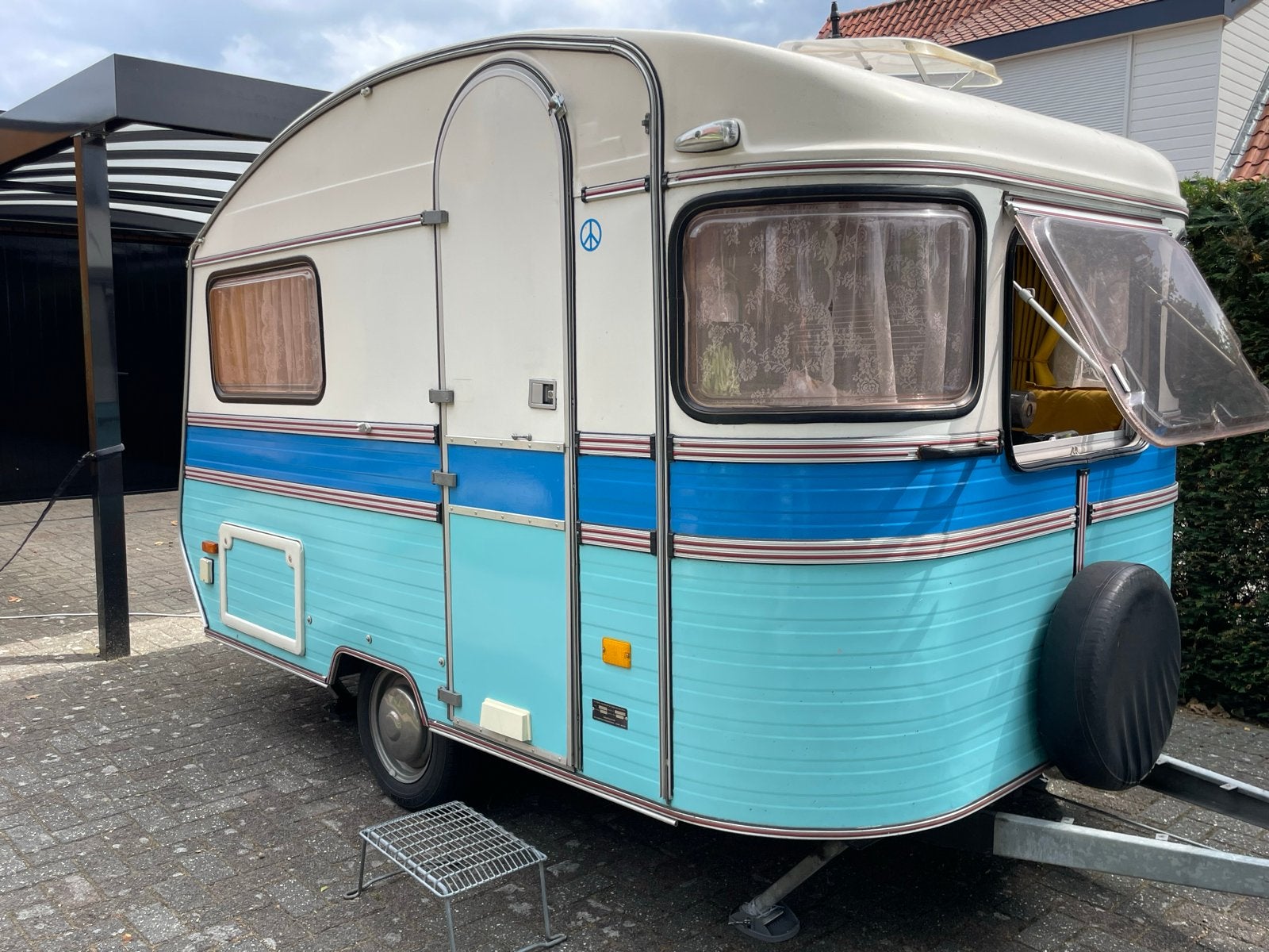 Constructam Condor 4 uit 1978 - Gerenoveerd in 2020, Caravans en Kamperen, Caravans, Overige merken, Vast bed, Treinzit, Tot en met 3