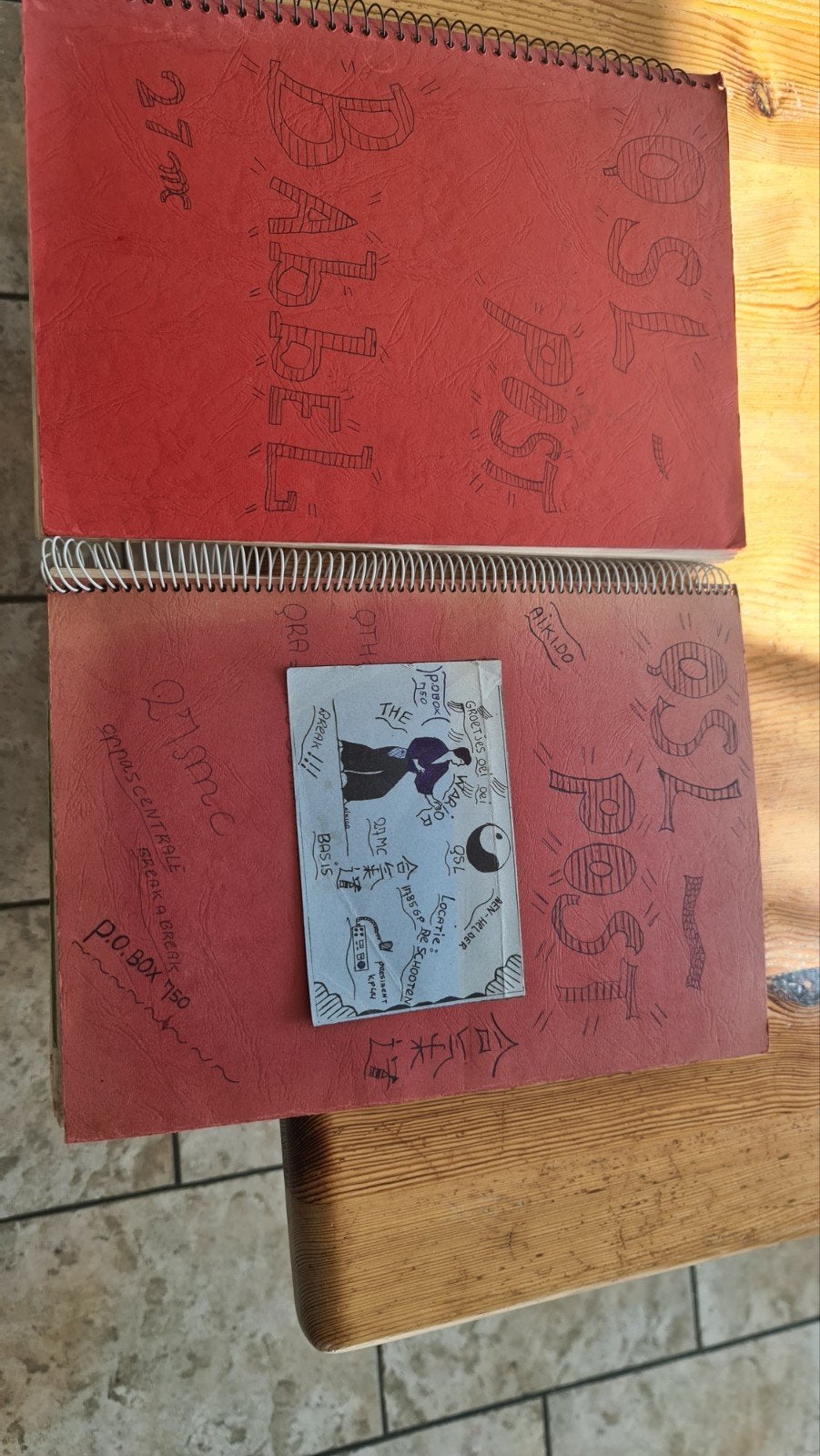 Diverse QSL kaarten in 2 schriften/album., Ophalen of Verzenden, 1980 tot heden, Overige thema's