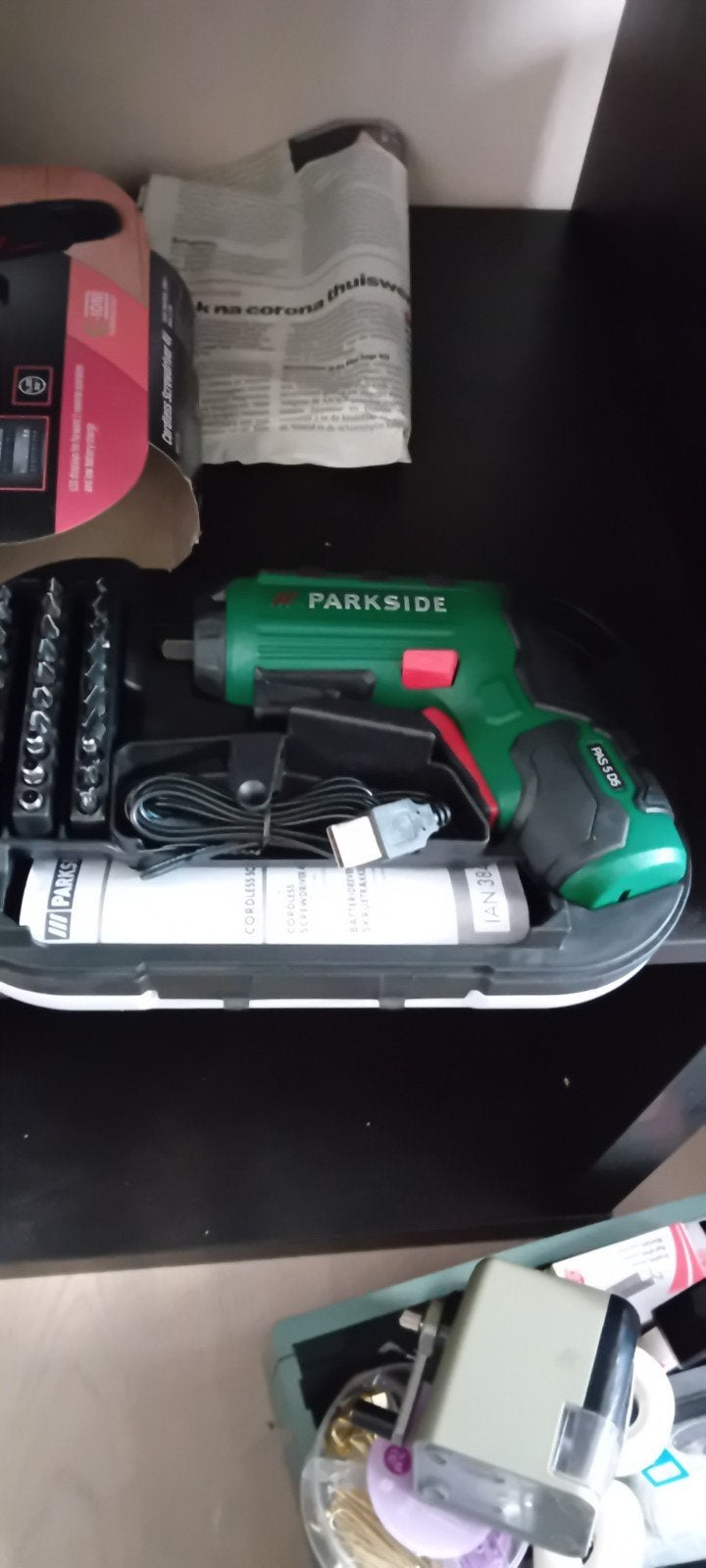 Parkside Accu Schroefboormachine 4V - Compact en Krachtig, Ophalen, Variabele snelheid, Nieuw, Boor- en Schroefmachine