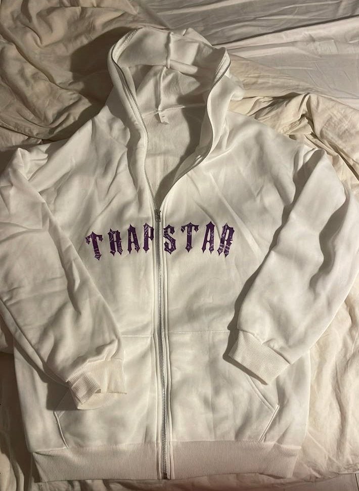 Witte hoodie Trapstar maat L, Ophalen of Verzenden, Zo goed als nieuw, Wit