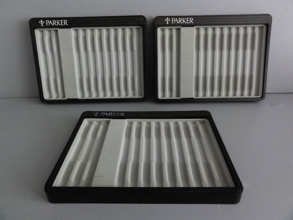 3 x PENNEN DISPLAY VAN PARKER  PER DISPLAY NU VOOR ..., Ophalen of Verzenden, Zo goed als nieuw, Balpen, Overige merken