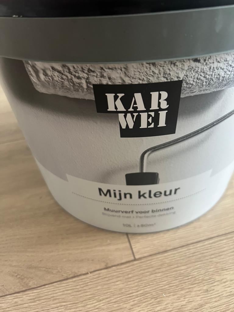 Muurverf Karwei, Ophalen, Nieuw, Groen