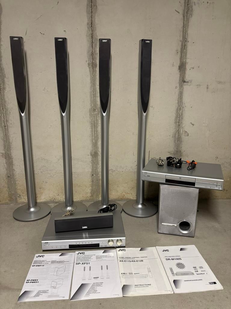 JVC Home Cinema Systeem met DVD-speler en 5.1 speakers, Ophalen, Gebruikt, JVC, 70 watt of meer