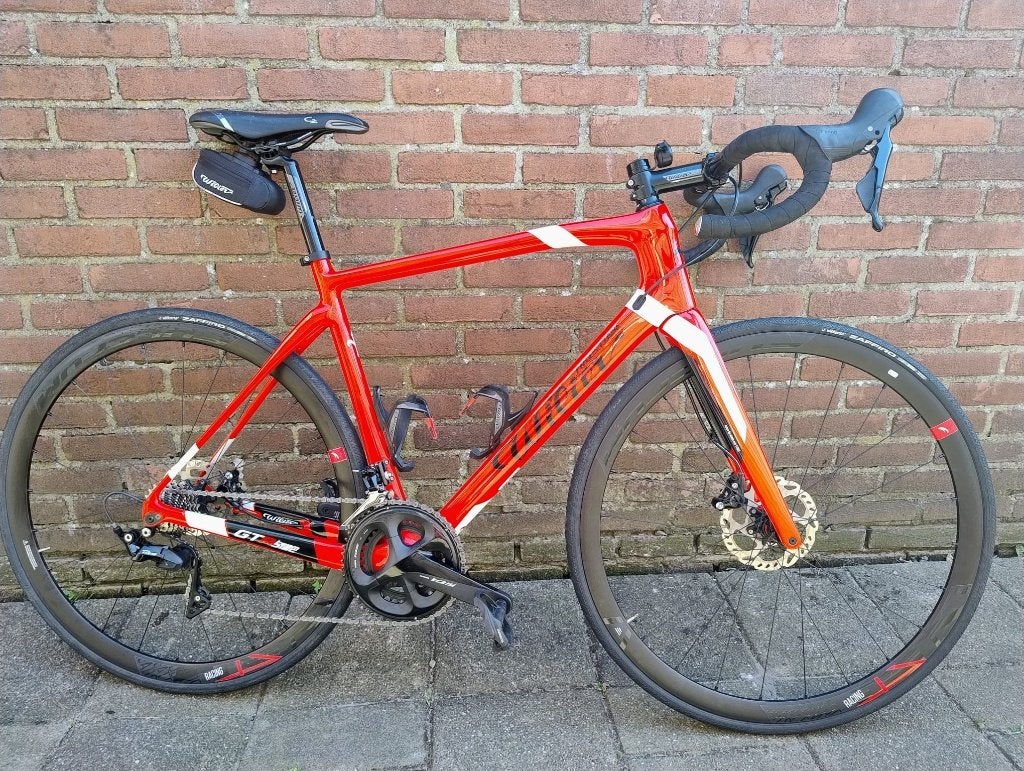 Wilier Triestina GTR team disc 105 red - maat L, Fietsen en Brommers, Fietsen | Racefietsen, 28 inch, Carbon, Heren, Zo goed als nieuw
