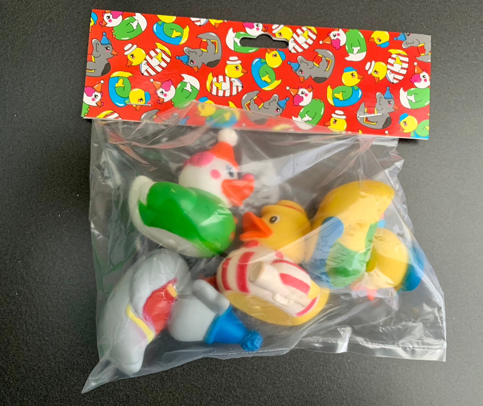 TE KOOP: 4 leuke circus badeendjes - NIEUW, Kinderen en Baby's, Speelgoed | Badspeelgoed, Ophalen of Verzenden, Nieuw, Badeend