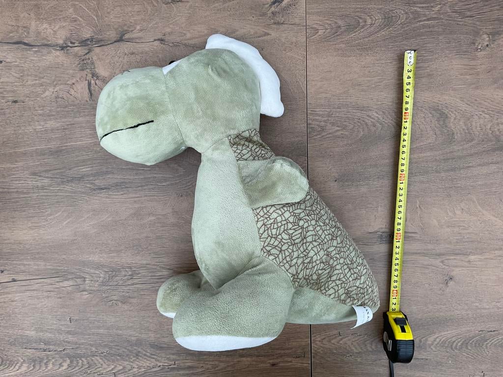 Nieuwe zgan grote groene Max & Sax dinosaurus knuffel 40cm, Ophalen, Groen, Overige merken, Overige karakters