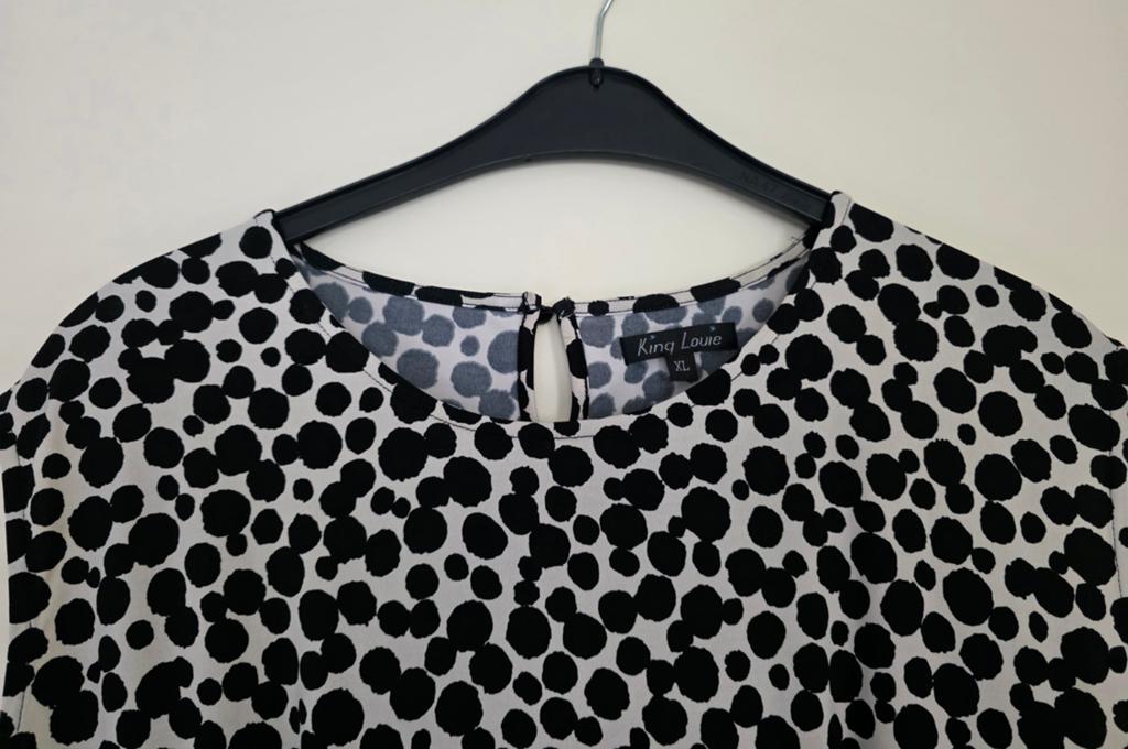 Prachtige zgan King Louie zomerjurk/ mt XL, Kleding | Dames, Jurken, Zwart, Maat 46/48 (XL) of groter, Ophalen of Verzenden, Zo goed als nieuw