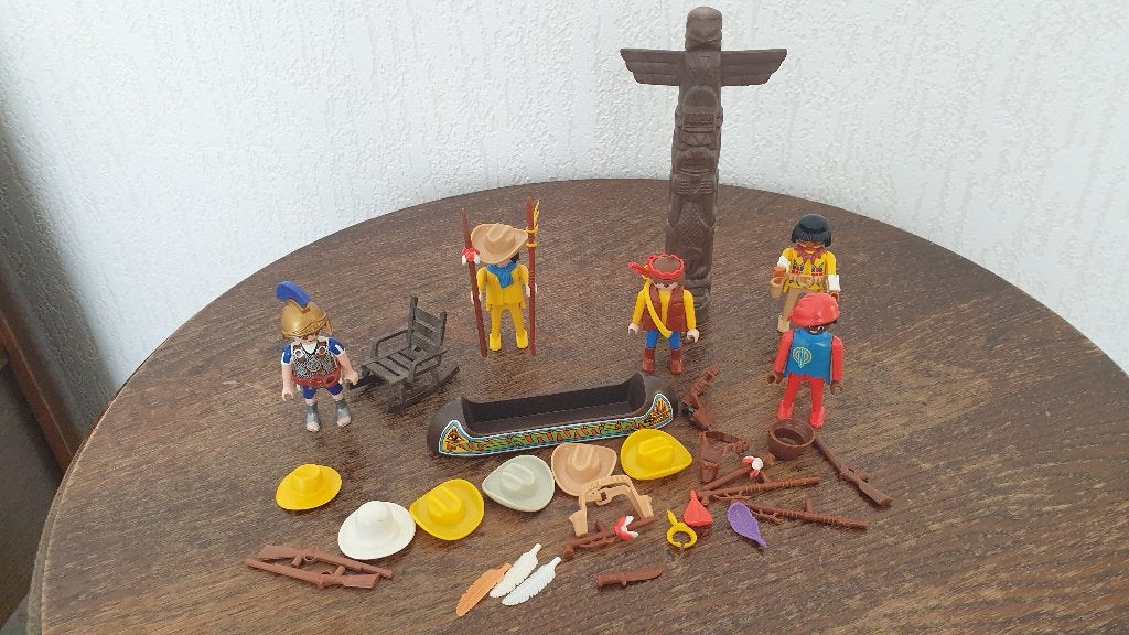 Vintage Playmobil Indianen Setje, Ophalen of Verzenden, Gebruikt