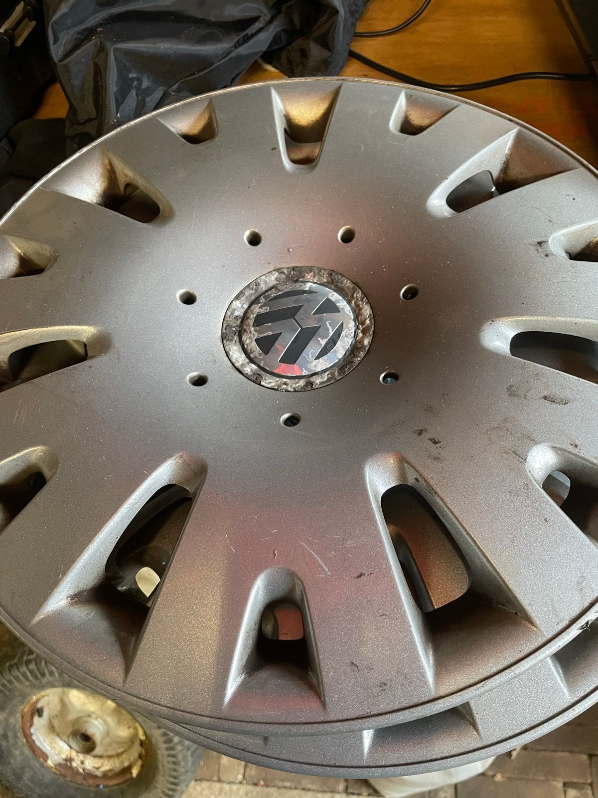Set van 4 Volkswagen wieldoppen, Auto diversen, Ophalen of Verzenden, Gebruikt