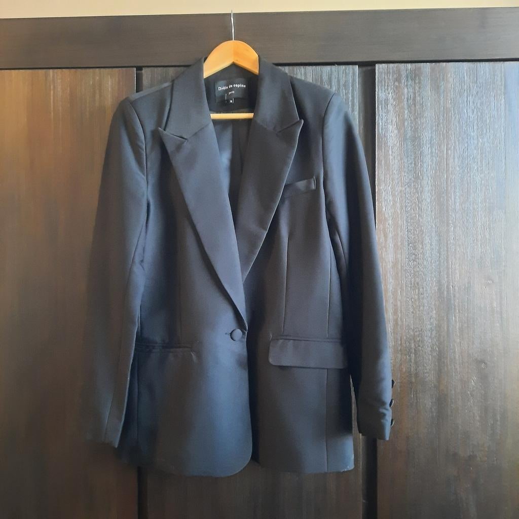Zwarte blazer van Drôle de Copine, Kleding | Dames, Ophalen of Verzenden, Zo goed als nieuw, Zwart