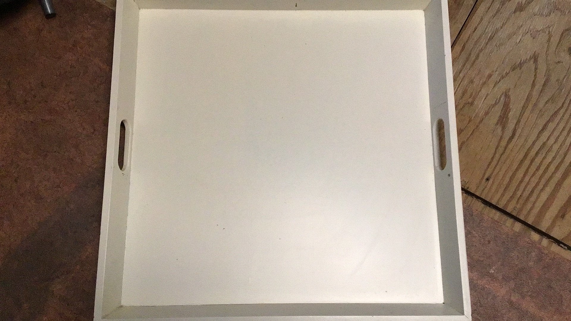 Hout dienblad, Ophalen, Gebruikt, Vierkant, Hout