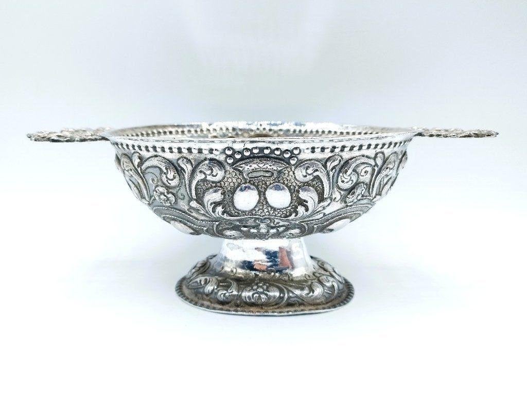 Zilveren brandewijnkom, Obbe Ydema, Sneek, 1766, Verzenden, Zilver