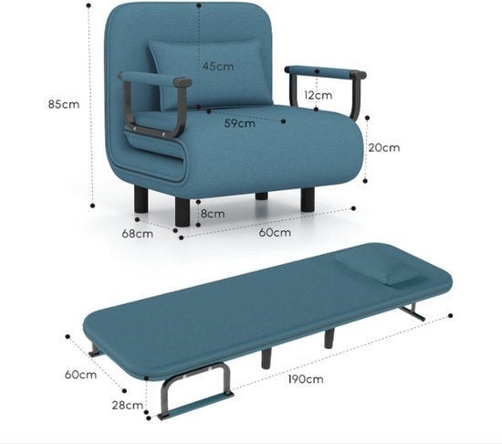 Slaapbank – Bedbank – Sofa Bed – Logeerbed – Klapbank, Corvance B.V., Verzenden, Nieuw, Corvancebol@gmail.com