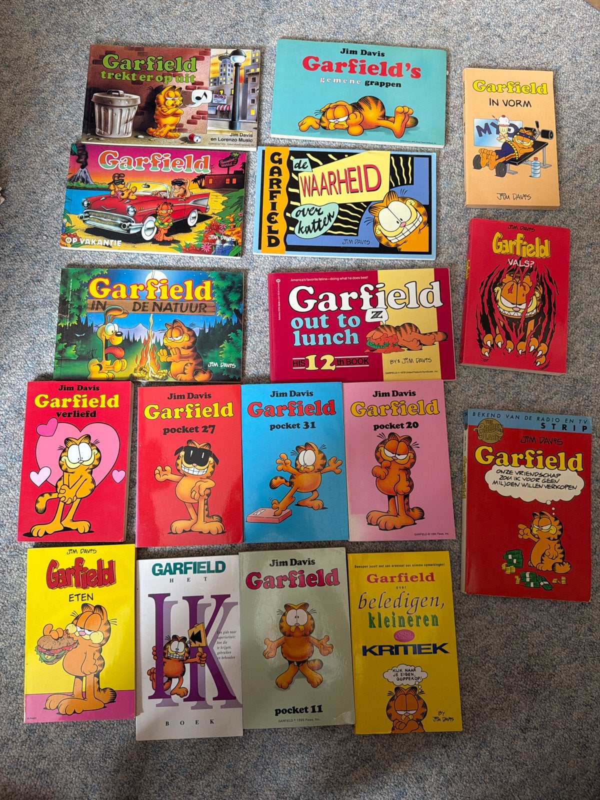 Grote collectie Garfield stripboeken - Diverse titels 17 nrs, Meerdere stripboeken, Ophalen of Verzenden, Gelezen