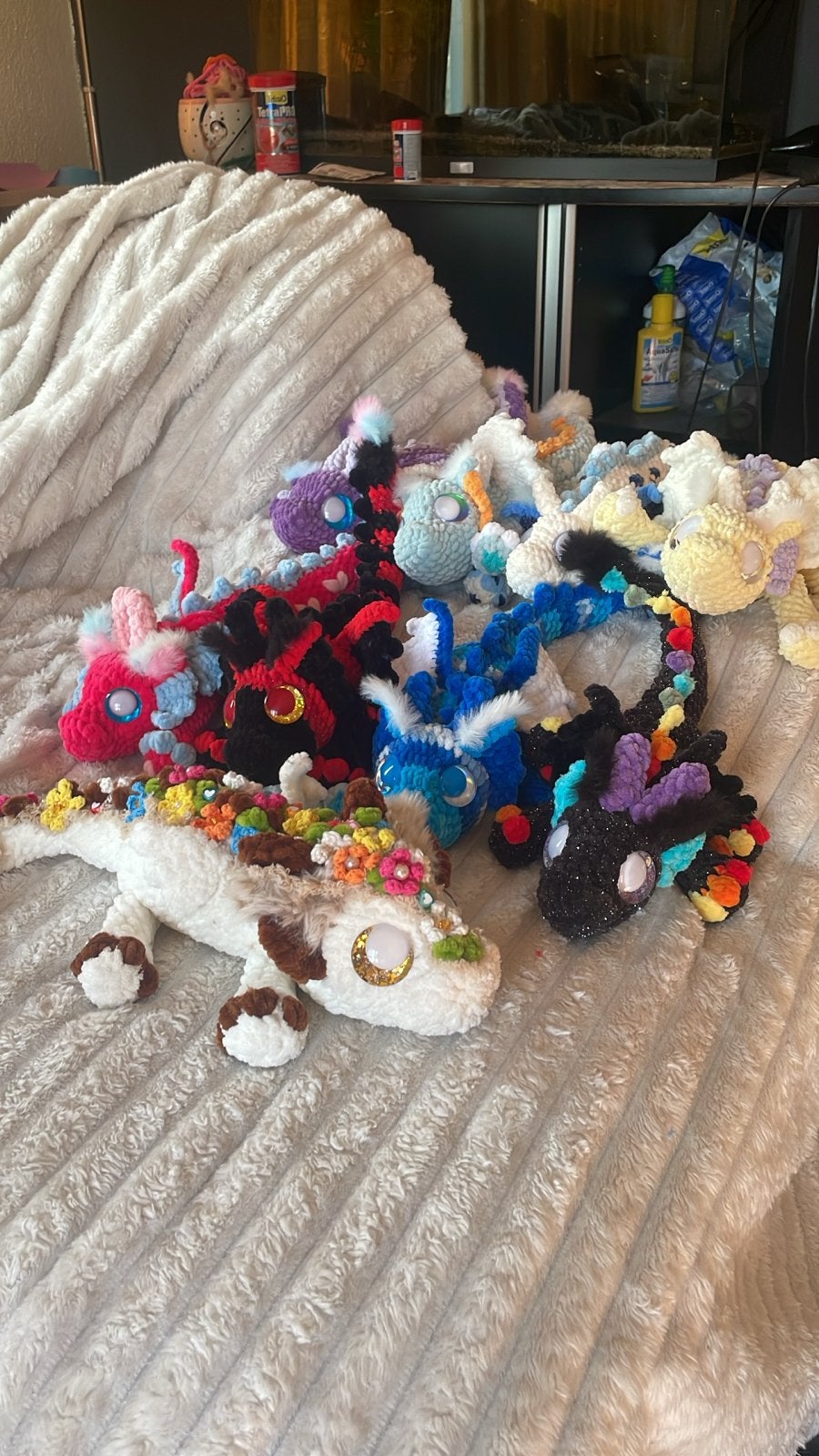 Handgemaakte Fantasy Draakjes - Gehaakte Knuffels, Kinderen en Baby's, Ophalen of Verzenden, Nieuw, Jongen of Meisje