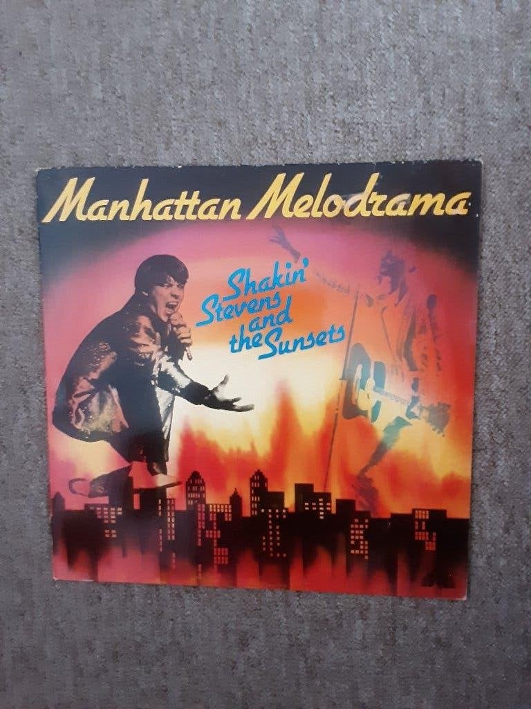 vinyl lp Shakin Stevens And The Sunsets manhattan melodrama, LP, Gebruikt, Originele persing, Ophalen of Verzenden