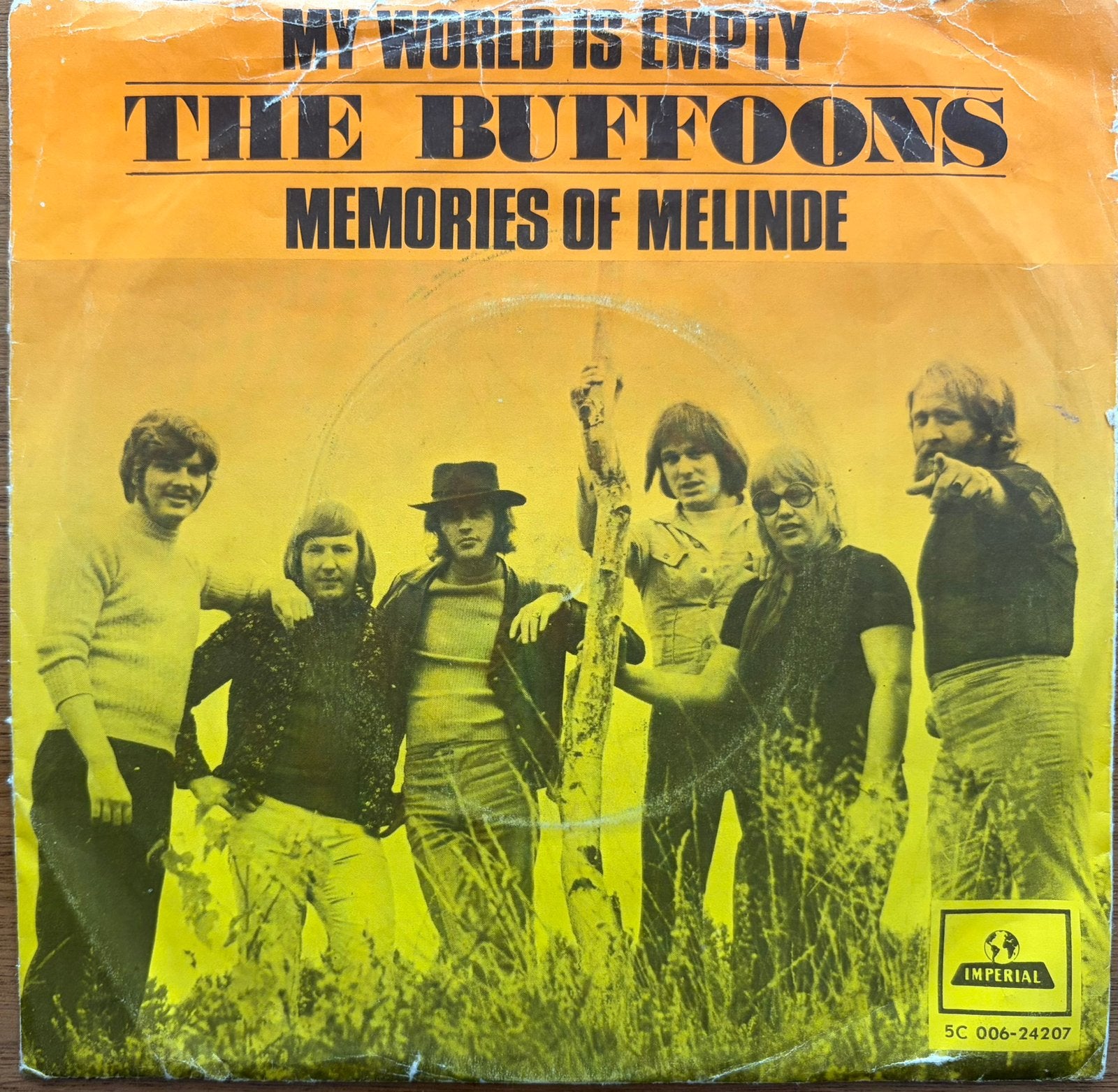 Single The Buffoons - My World Is Empty (1970), Ophalen of Verzenden, 7 inch, Pop