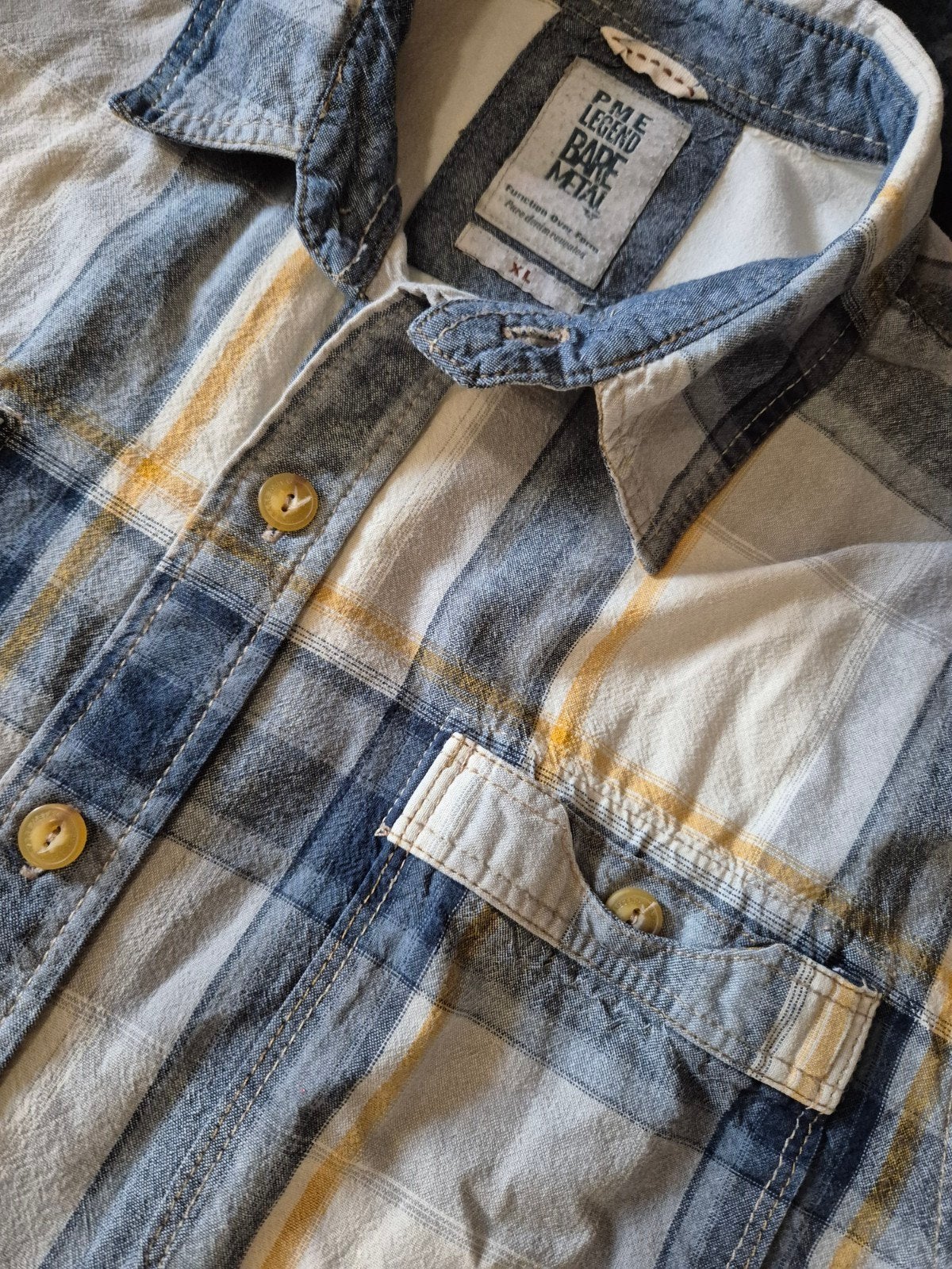 Pme Legend Pall Mall blouse overblouse Geblokt maat XL, Kleding | Heren, ., Zo goed als nieuw, PME Legend, .